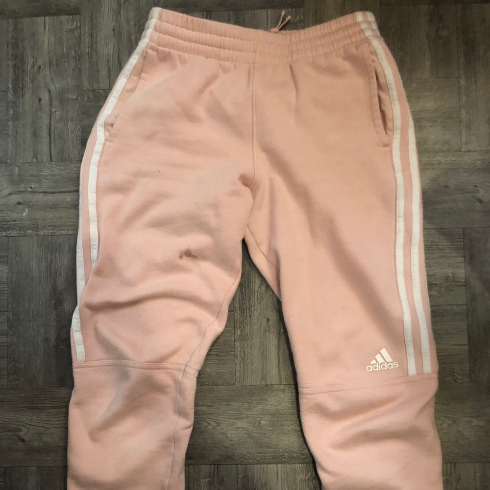 Adidas pink sweatpants